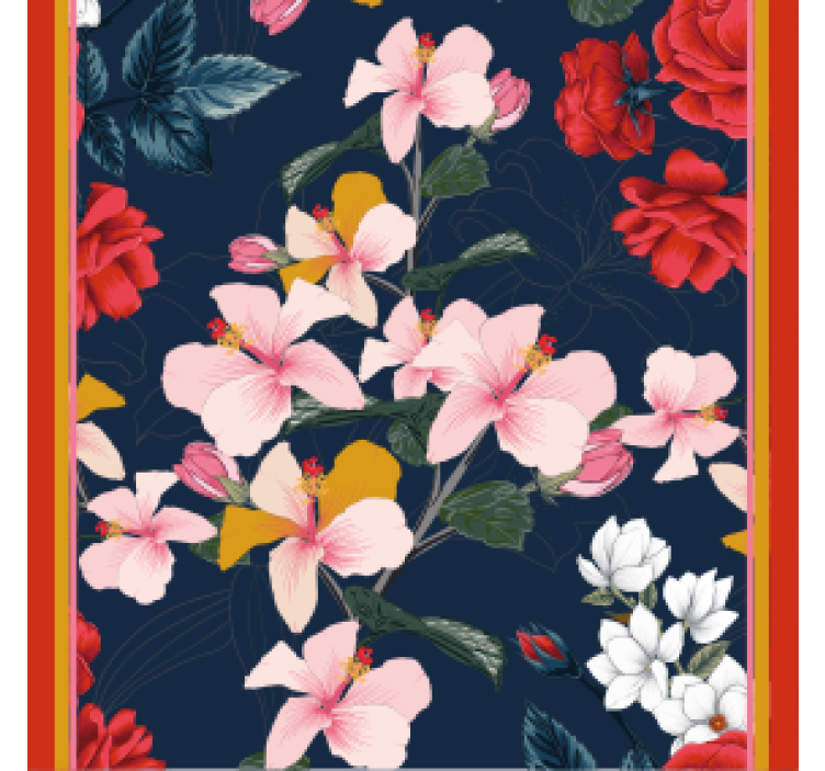 Σουβέρ τέρας με τροπικό λουλουδάτο σχέδιο - TenStickers