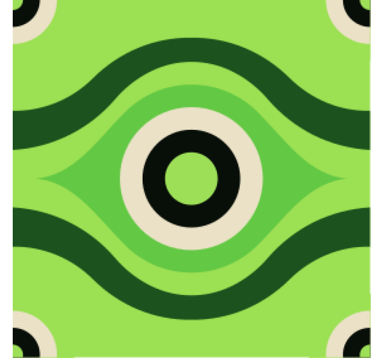 Σουβέρ με κυματιστό πράσινο σχέδιο - TenStickers