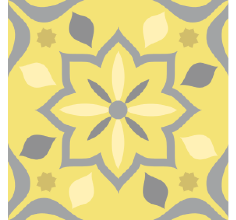 σουβέρ πλακάκια λουλούδι pantone - TenStickers