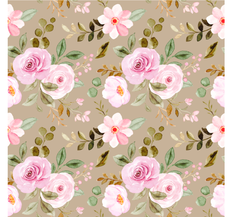 Vintage μπεζ τριαντάφυλλα υφή μοντέρνο σουβέρ - TenStickers