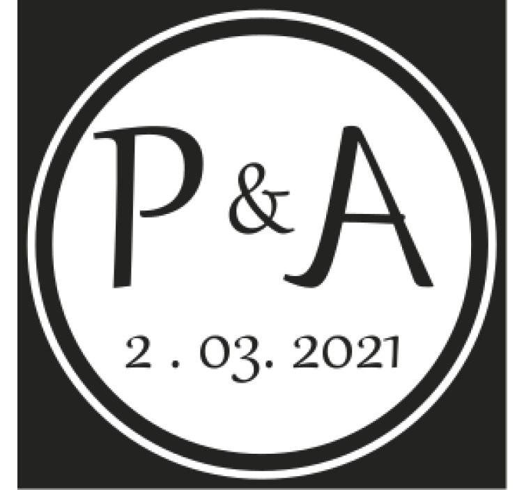 αρραβωνιαστικα αρχικα με ραντεβού παντελόνι γάμου - TenStickers