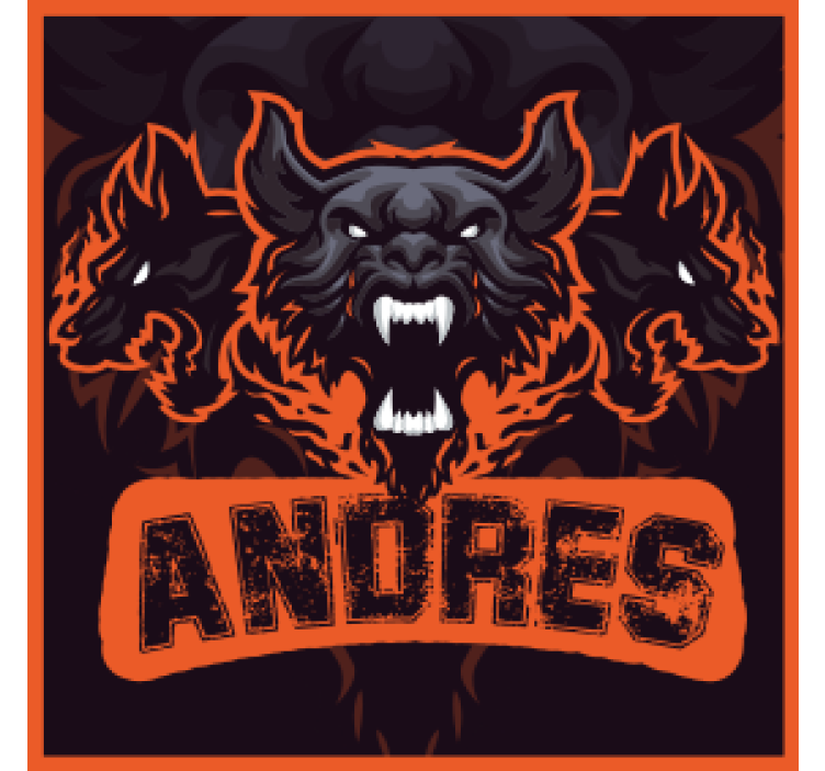 Σουβέρ τέρας Τριπλό Κεφάλι - TenStickers