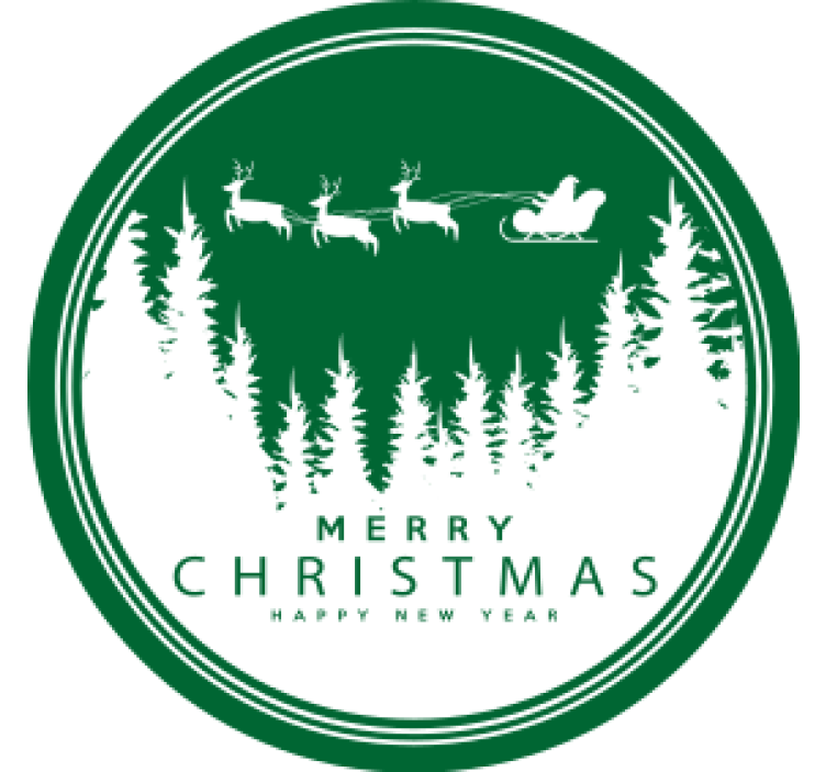 Σουβέρ Χριστουγέννων Σκηνή Άγιου Βασίλη σε Έλκηθρο - TenStickers