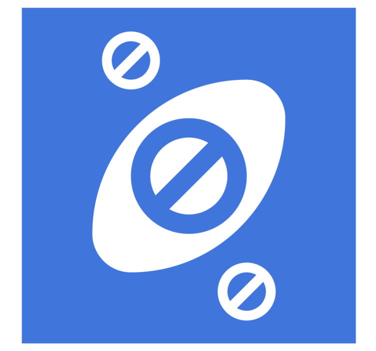 Σουβέρ μπύρας Αφηρημένα Μπλε Σχήματα - TenStickers