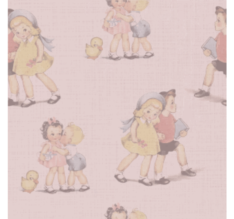 Σουβέρ σοδειάς με παιχνιδιάρικες παιδικές εικονογραφήσεις - TenStickers