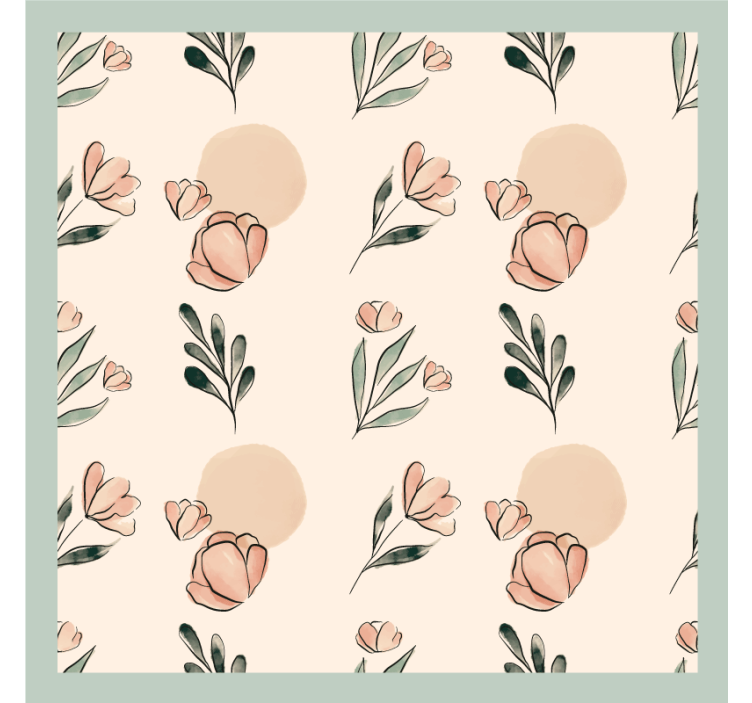 μοντέρνα παστέλ λουλούδια πιο σουβέρ - TenStickers