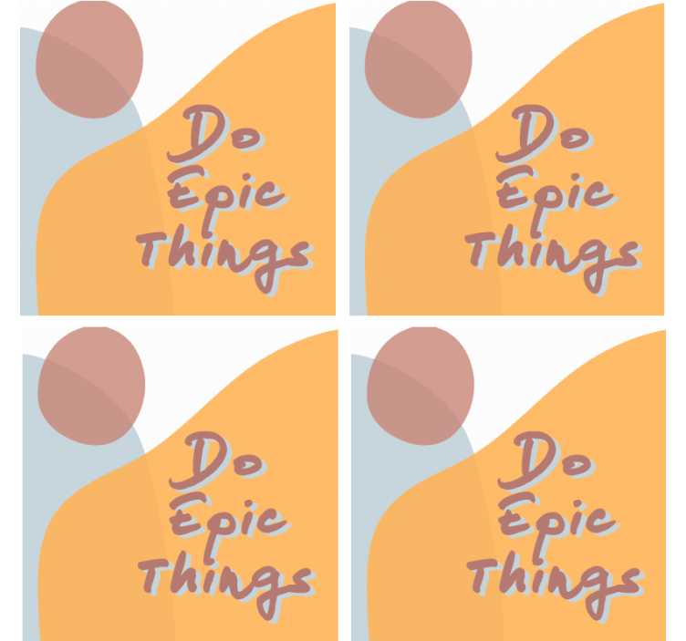 Σουβέρ με απόφθεγμα Σχεδίαση Εμπνευσμένων Μηνυμάτων - TenStickers