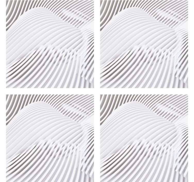 Σουβέρ με κυματιστή στρωτή επιφάνεια - TenStickers