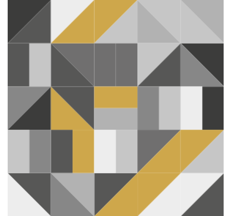 γεωμετρικό σχέδιο με χρυσά στοιχεία σουβέρ - TenStickers