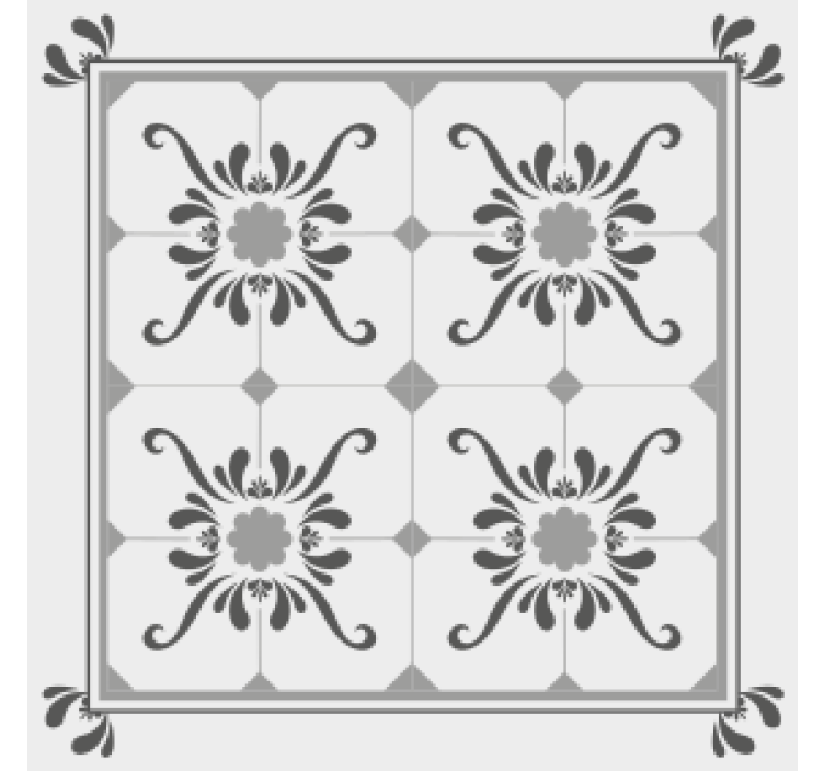 γκρι σουβέρ από πλακάκι "soleil". - TenStickers