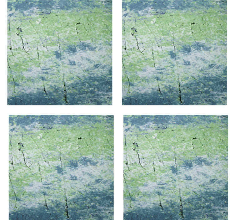 μπλε αποχρώσεις vintage σουβέρ με υφή τοίχου - TenStickers