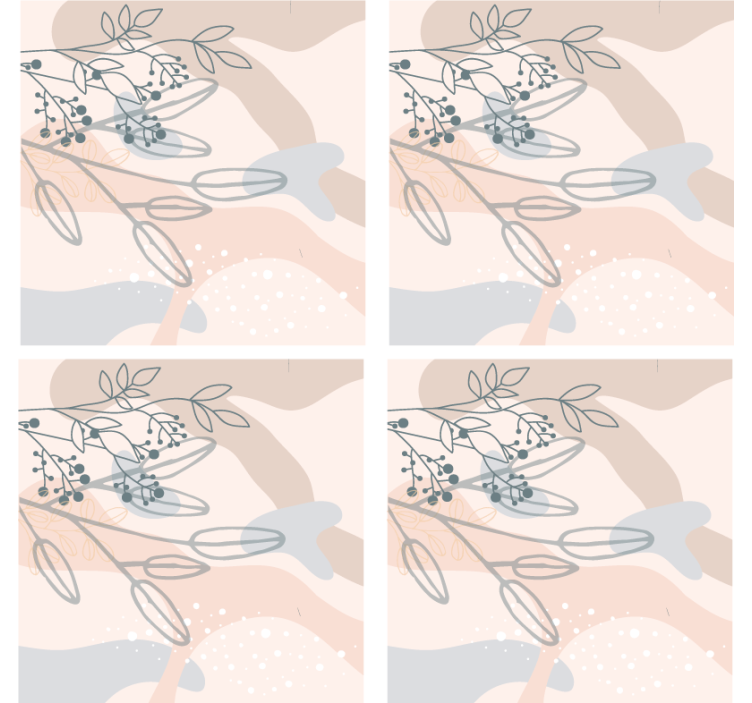 "boho" floral εικονογράφηση μοντέρνο σουβέρ - TenStickers