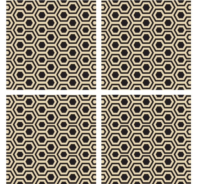 σουβέρ σε κοσμοπολίτικο στυλ εξάγωνα - TenStickers