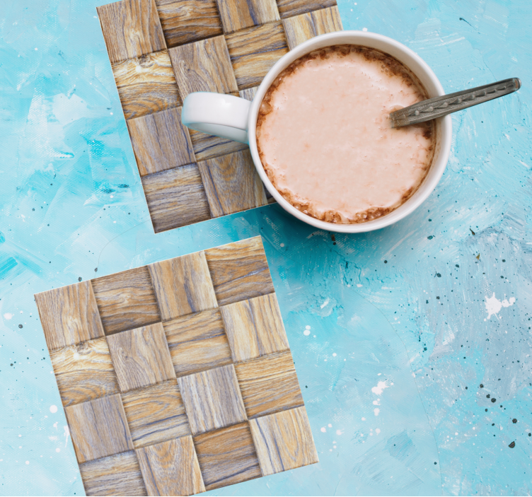 Τουβλάκι υφής μωσαϊκού απομίμησης ξύλου 80's - TenStickers