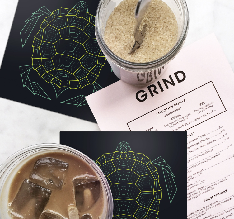 σύνολο αφηρημένη γεωμετρικά χελώνα - TenStickers