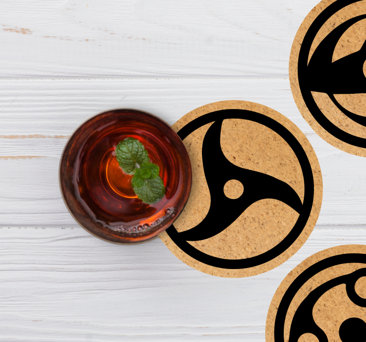 Anime σημάδια και σύμβολα geek coasters - TenStickers