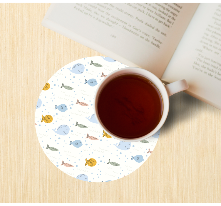 γελοιογραφία πολύχρωμα ψάρια μοντέρνο λούνα παρκ - TenStickers