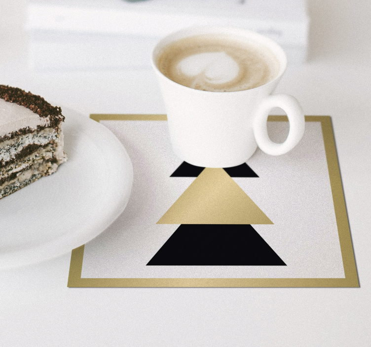 χριστουγεννιάτικο κομψό δέντρο μοτίβο ποτό κόστερ - TenStickers