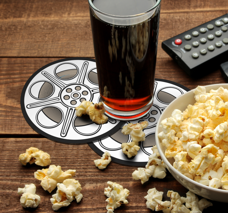 Vintage σουβέρ ταινίας κινηματογράφου - TenStickers