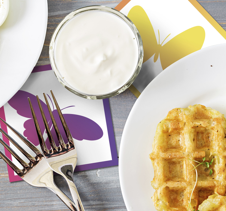 ντεγκραντέ πεταλούδες πεταλούδα - TenStickers