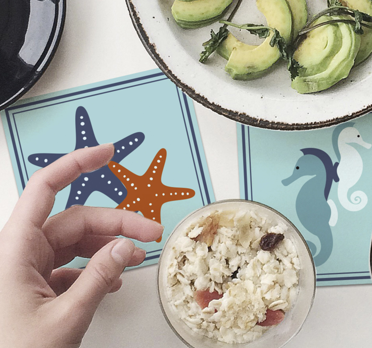 θαλάσσιος στιλ θαλάσσιας ζωής σουβέρ - TenStickers