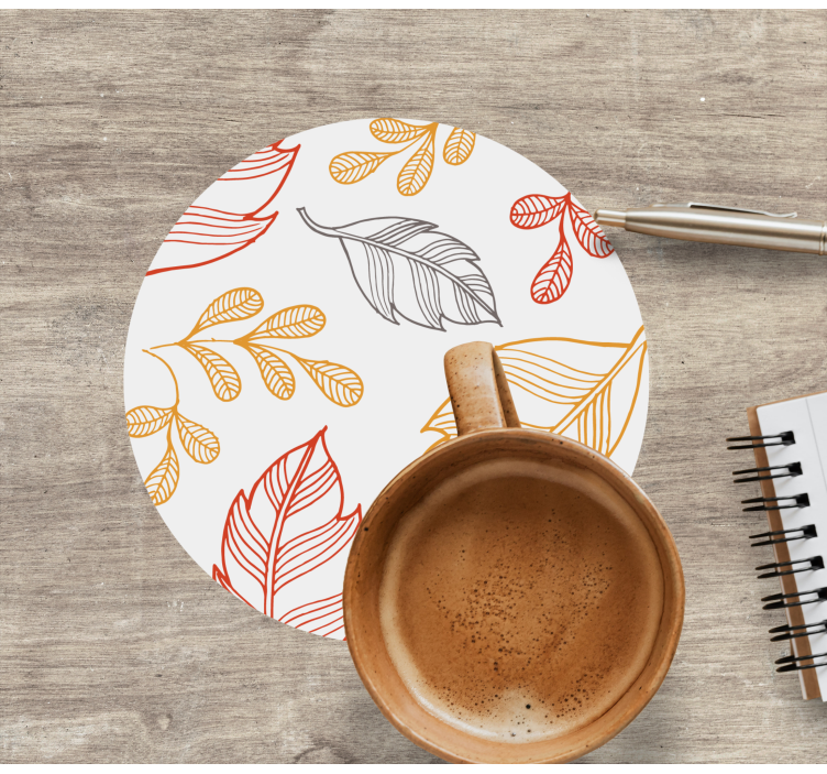 περίγραμμα αφήνει λουλουδάτο μοτίβο λούνα παρκ - TenStickers