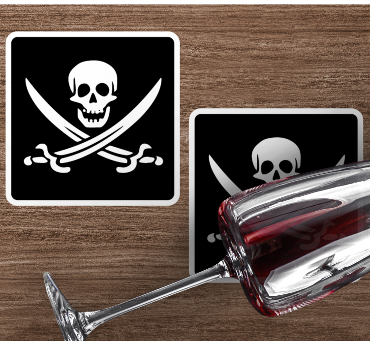 πειρατής jolly roger geek σουβέρ - TenStickers