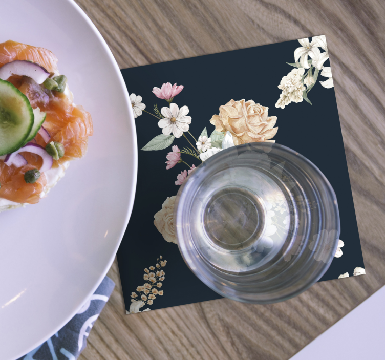 εκλεκτής ποιότητας λουλουδάτο μπουκέτο τρενάκι - TenStickers