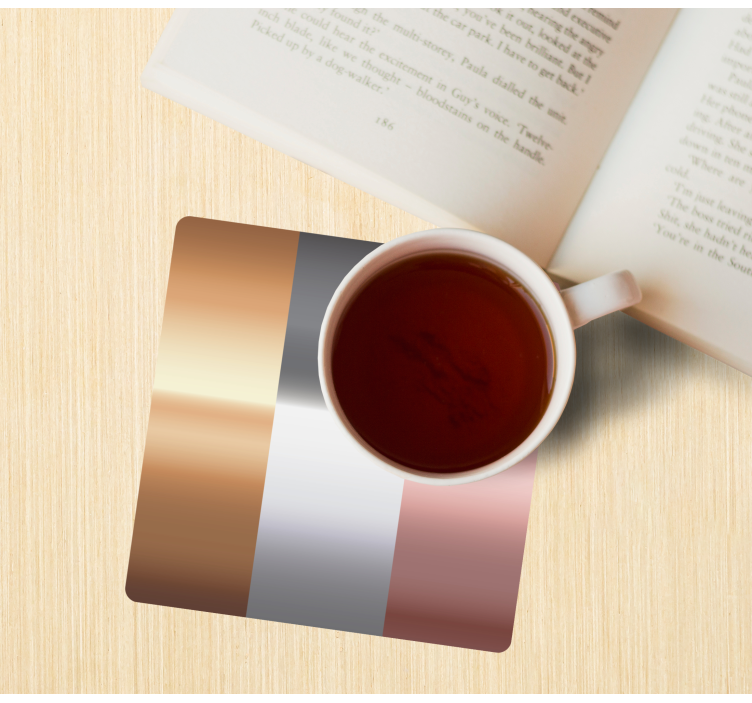 τριών χρωμάτων χαλκός μοντέρνο τρενάκι - TenStickers