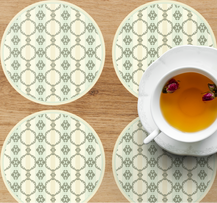 Vintage γαλλικό λουλουδάτο vintage σουβέρ - TenStickers