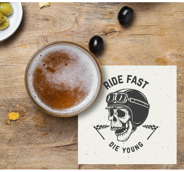 Vintage χαλιά μπύρας έμβλημα μηχανοκίνητου αθλητισμού - TenStickers