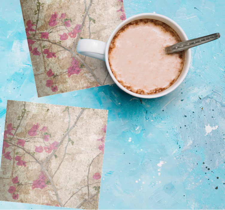 Vintage σουβέρ κισσού σε στυλ vintage - TenStickers