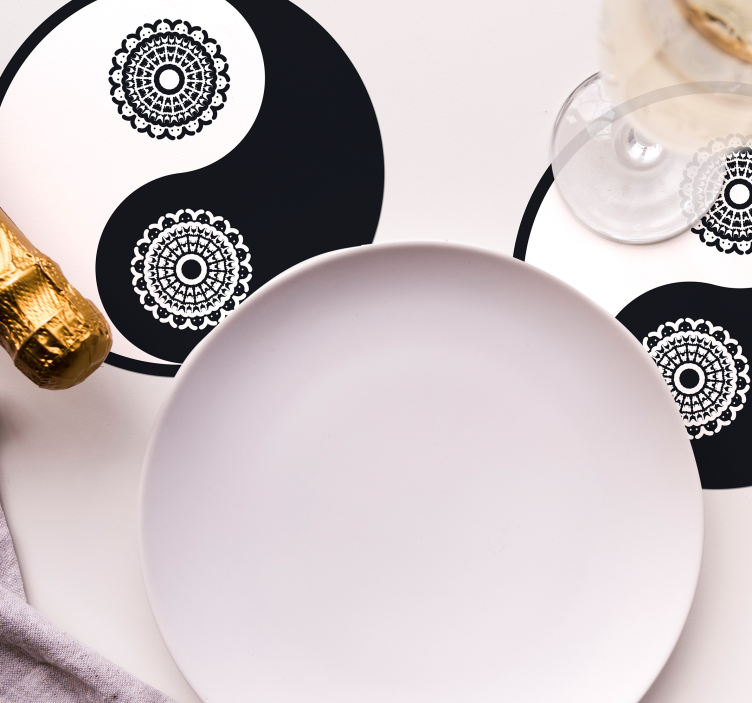 Ying yang paisley κόστερ - TenStickers