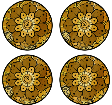 Paisley ινδικό στιλ ρόστερ - TenStickers
