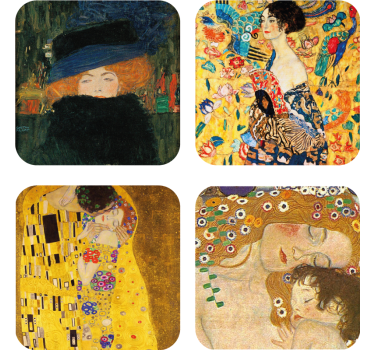 έργα τέχνης του gustav klimt περισσότερα σουβέρ - TenStickers