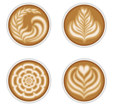 Cofee art μοντέρνο ποτό - TenStickers