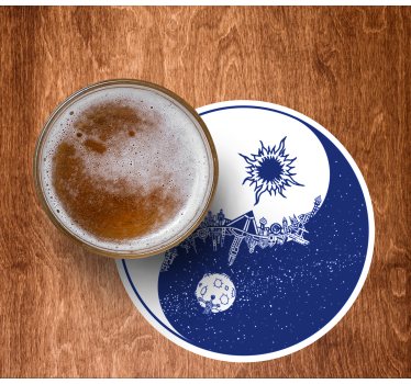 Ying yang art μοντέρνο ρόφημα - TenStickers