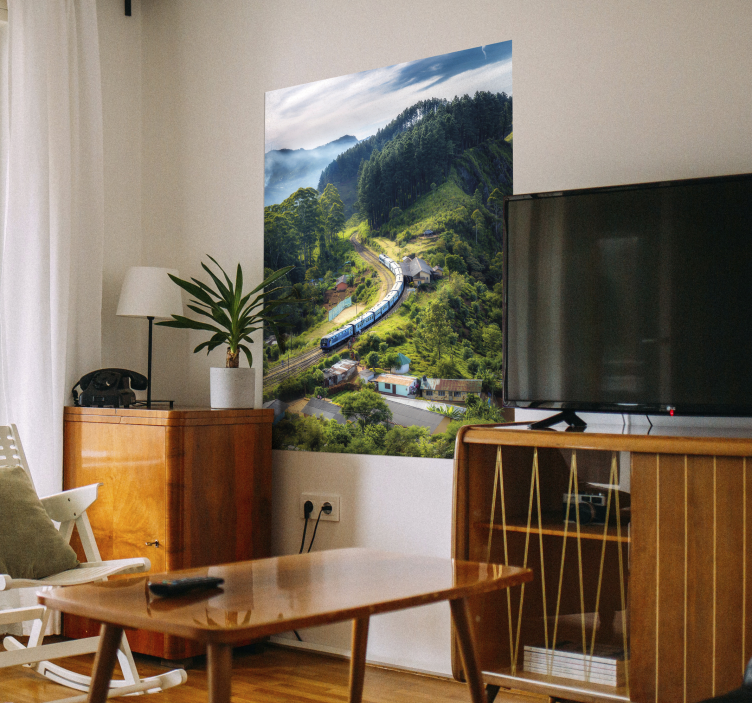 τοπίο τρένο αφίσα - TenStickers