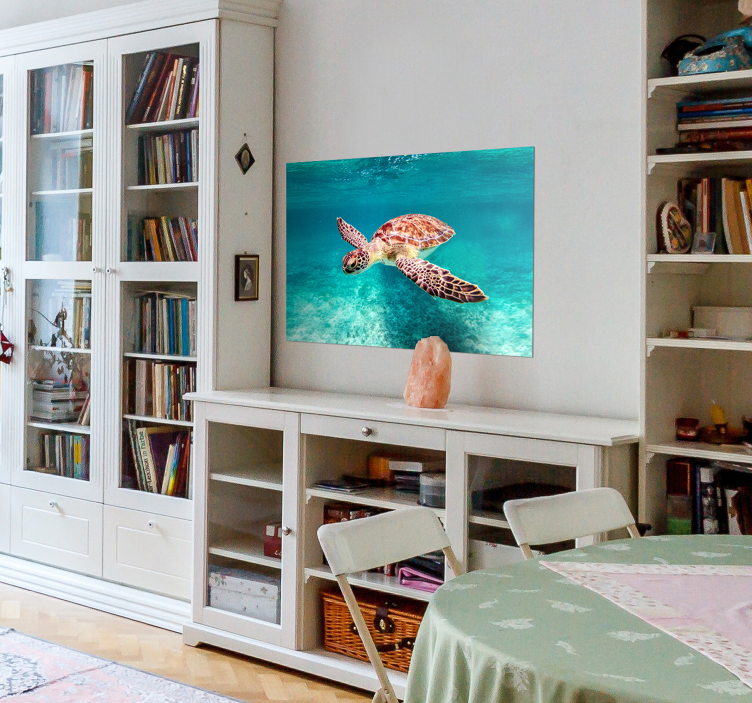 Aφίσα ζώων θαλάσσια χελώνα - TenStickers