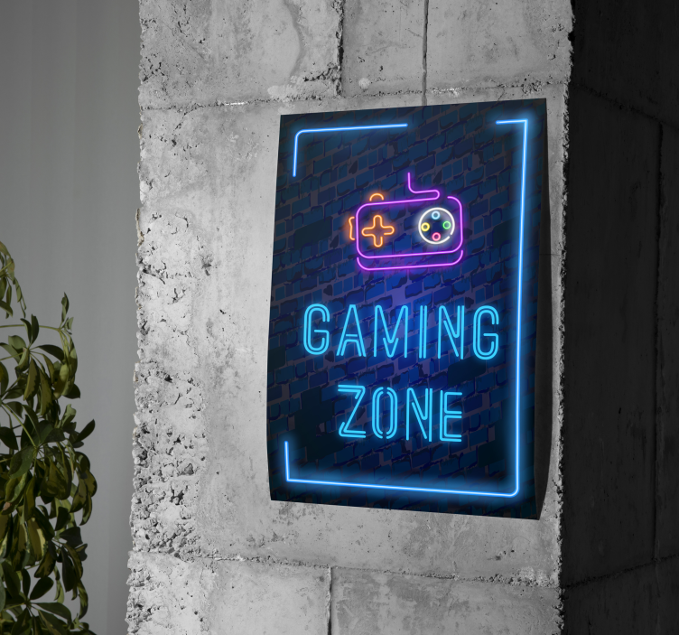 αφίσα βιντεοπαιχνιδιών gaming zone - TenStickers