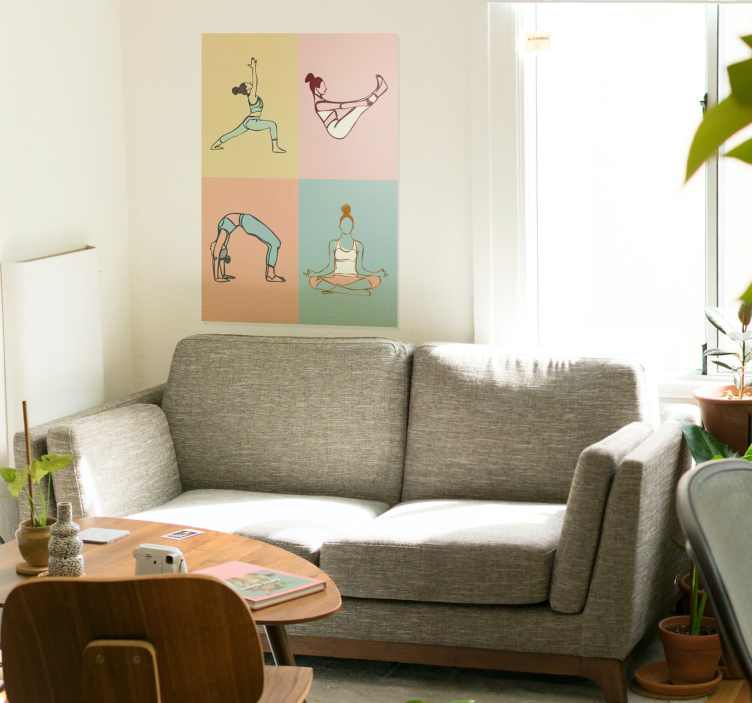 Aφίσα αθλητικών Γιόγκα - TenStickers