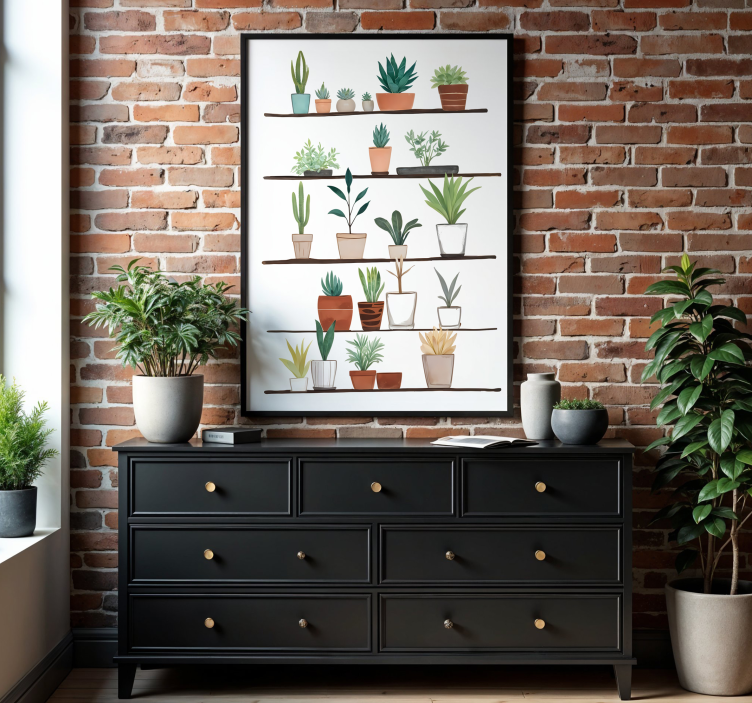 Αφίσα καλλιτεχνικό σχέδιο φυτά - TenStickers