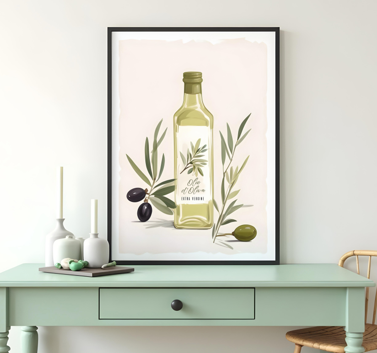 Αφίσα μπουκάλι ελαιόλαδου - TenStickers