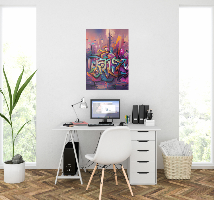 αφίσα γκράφιτι τέχνης του δρόμου - TenStickers