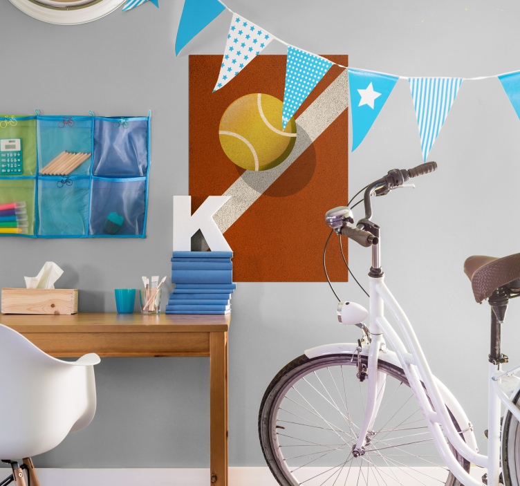 αφίσα σχεδίασης μπάλας του τένις - TenStickers