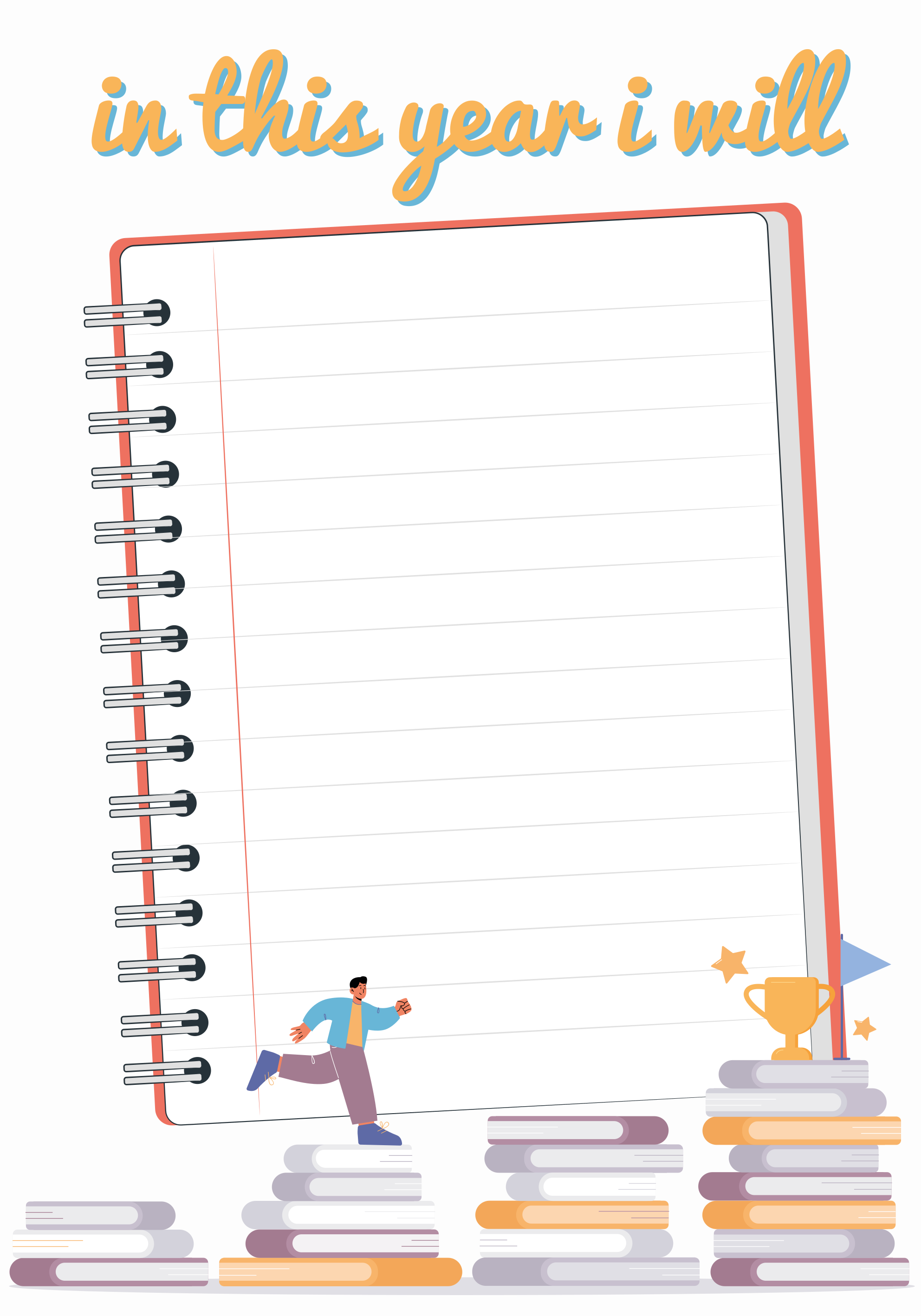 Αφίσα με τους στόχους της χρονιάς - TenStickers