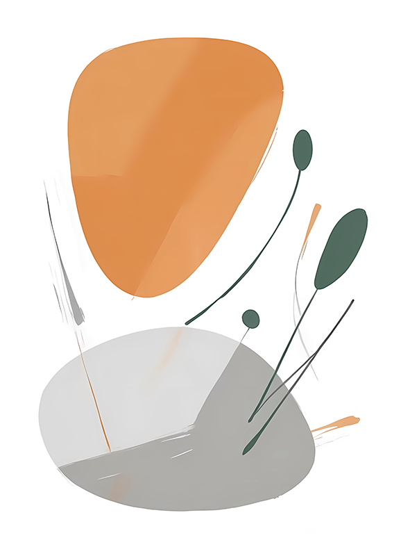 Aφίσα με αφηρημένο σχέδιο καλλιτεχνική διαταραχή - TenStickers