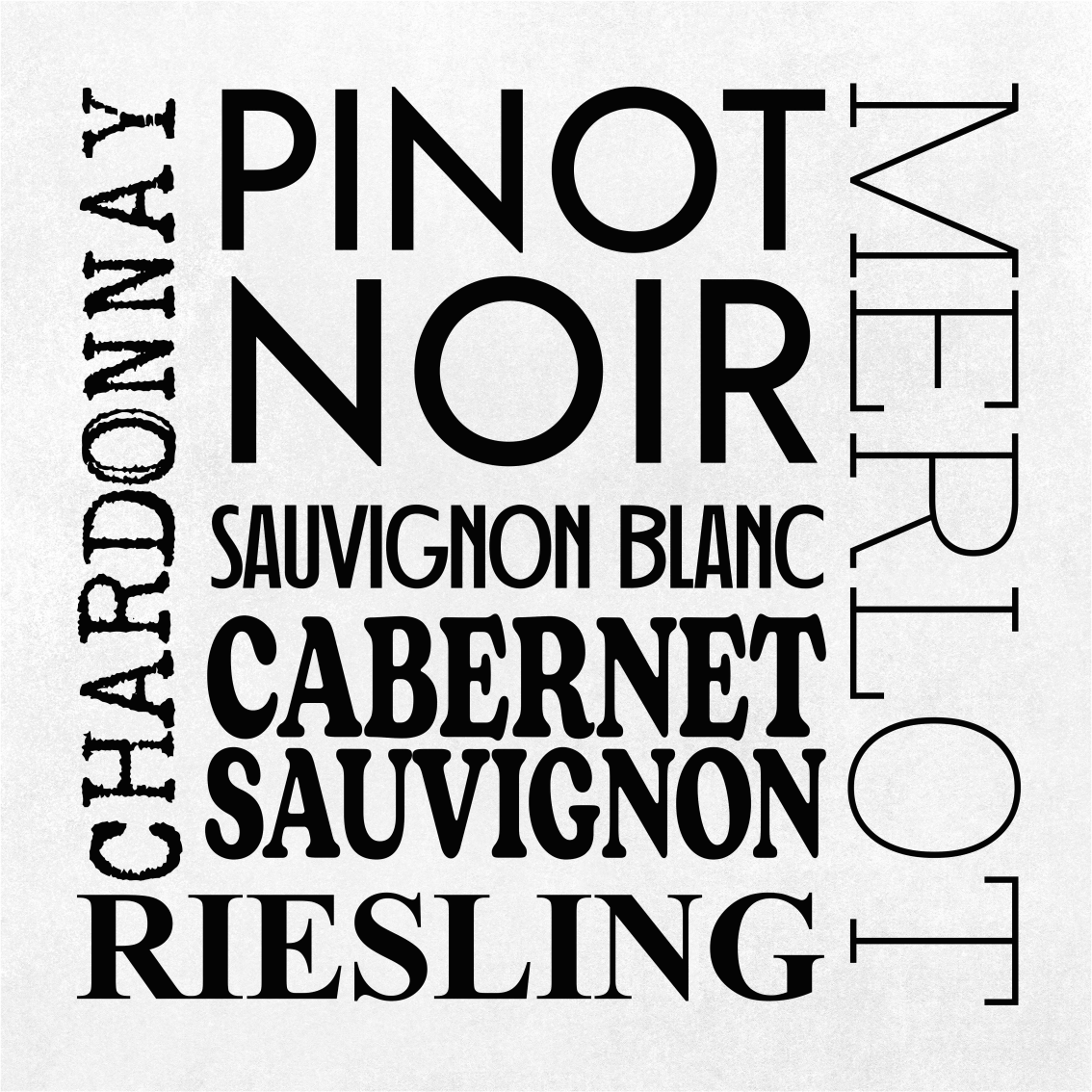 Αφίσα κουζίνας Τύποι κρασιών - TenStickers