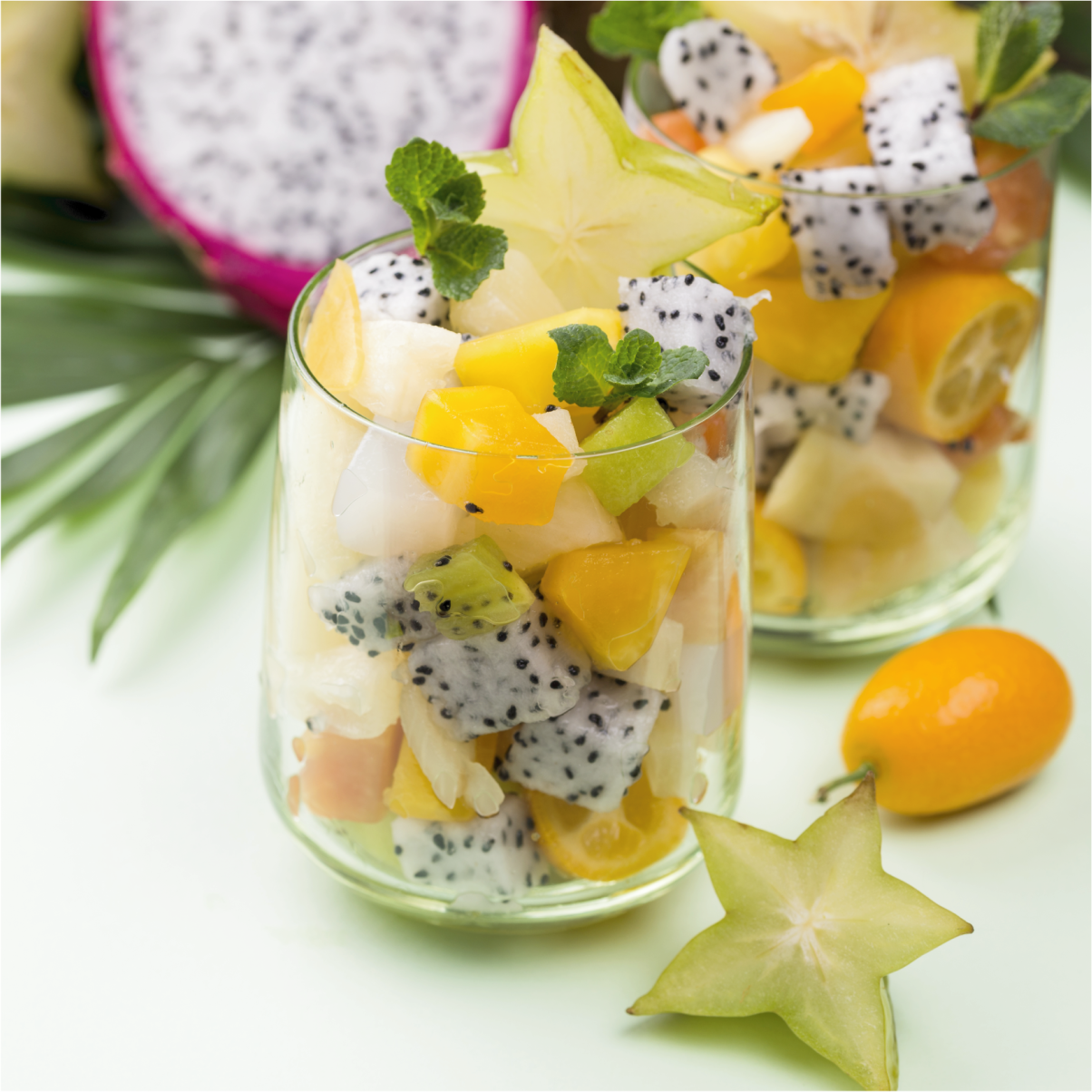 Αφίσα κουζίνας Μάνγκο και πράσινα γυαλιά - TenStickers