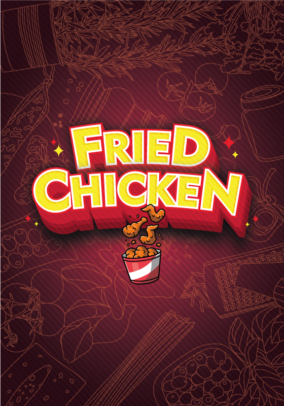 Αφίσα κουζίνας Γκράφιτι τάκο τηγανητό κοτόπουλο - TenStickers